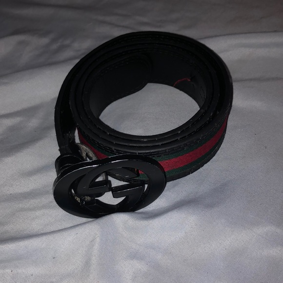 Red black and green Gucci belt - Picture 2 of 4